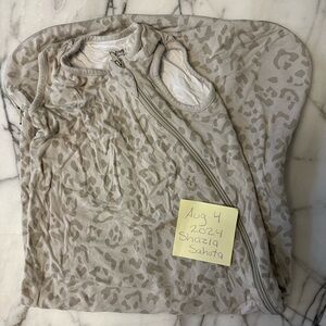 Kyte Oat Leopard Sleep Sack, Size M, 0.5 TOG